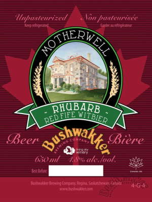 Motherwell Rhubarb-label