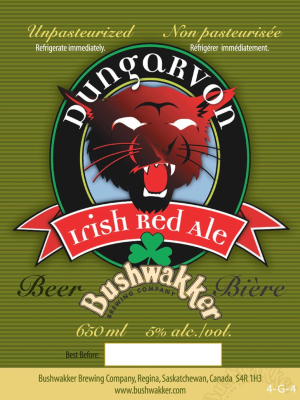 Dungarvon Irish Red Ale-label