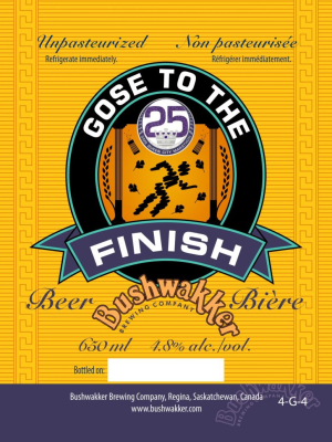 gose to finsh label
