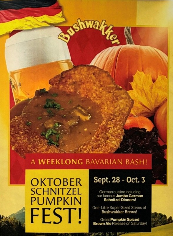 OKTOBER-SCHNITZEL-PUMPKIN-FEST WEEKEND!
